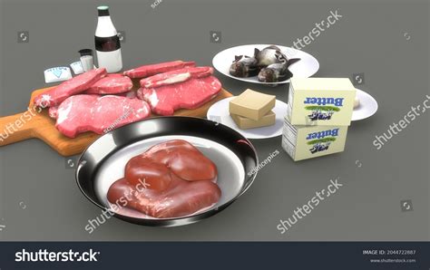 Foods Animal Origin Animal Source Foods Stock Illustration 2044722887