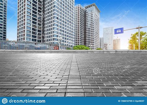 Modern Building And Marble Platform Stock Image Image Of Fuzhou