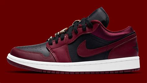 The Autumnal Maroon Air Jordan 1 Low Gets Updated With Gold Accessories
