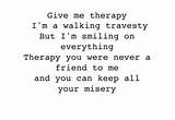 Images of Therapy Lyrics