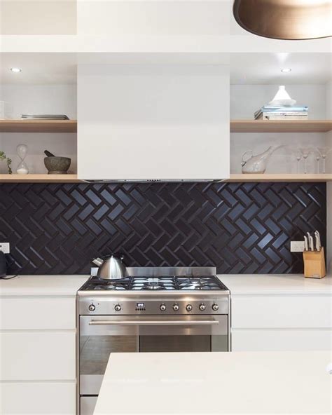 Kitchen Trend We Love Black Tiles With Black Grout Apartment Therapy