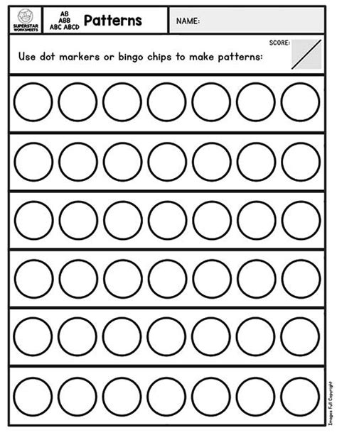 Free Pattern Worksheets For Preschool And Kindergarten Free Printable