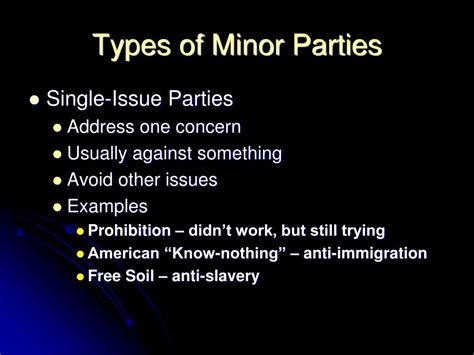 Ppt Minor Parties Powerpoint Presentation Free Download Id5386441