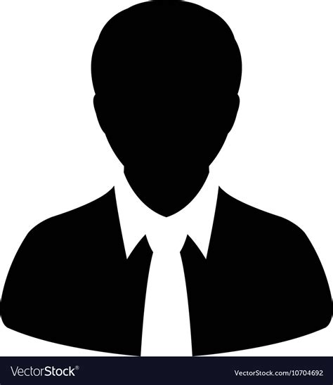 Human Man User Profile Avatar Glyph Icon Vector Image