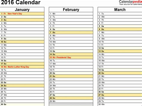 6 Monthly Planning Calendar Template Excel Excel Templates Excel