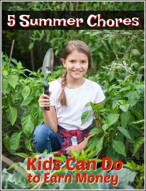 5 Summer Chores Kids Can Do To Earn Money