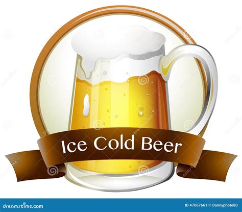 Ice Cold Beer Stock Vector Illustration Of Background 47067661