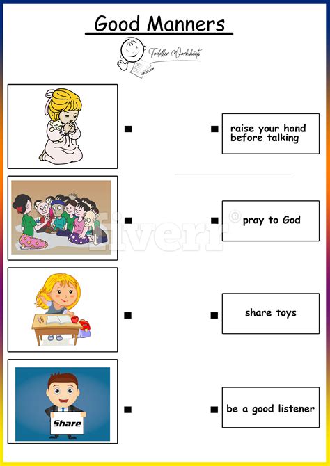 Good Manners Worksheets