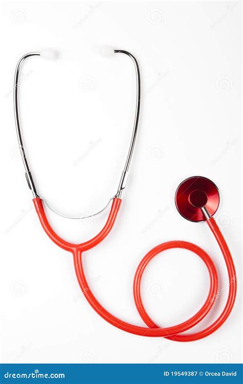 Red Stethoscope Stock Image Image Of Clinical Hospital 19549387