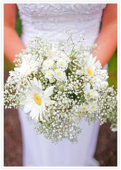 Daisy And Babies Breath Bouquet Even Better Cause I Love Daisies
