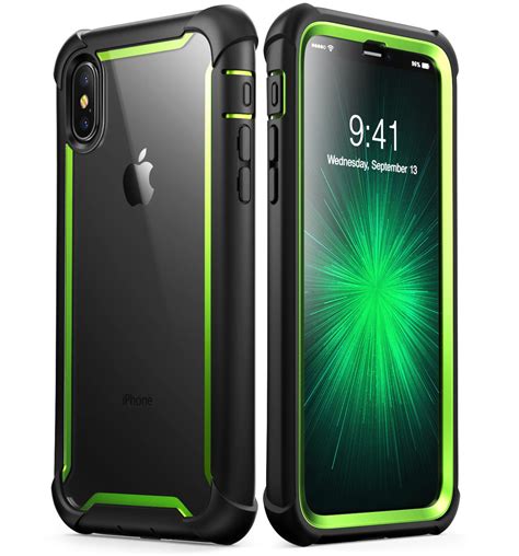 Iphone Xs X Ares Case Green I Blason