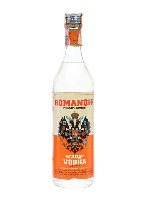 Romanoff Orange Vodka Bot1970s Buy From Worlds Best Drinks Shop