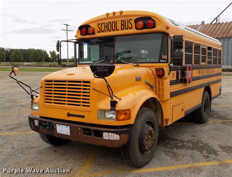 1998 International 3800 Bluebird School Bus In Bennington Ks Item