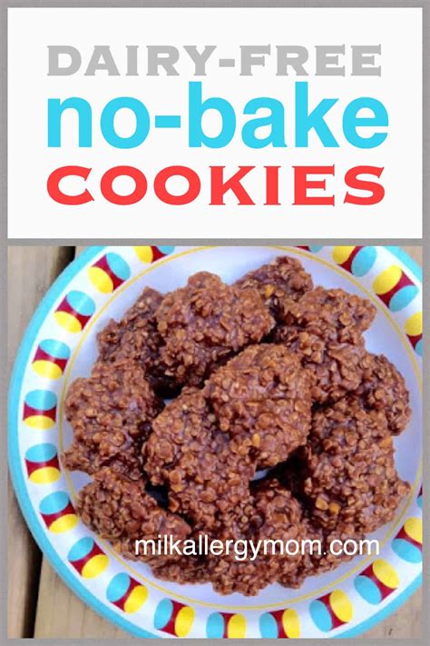 No low glycemic healthier sugars. Allergy-Friendly No Bake Cookies | Dairy-Free, Peanut-Free ...