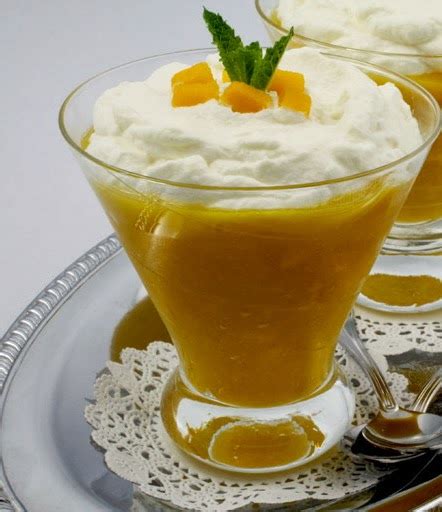 Mango Cream Dessert Home Cooking