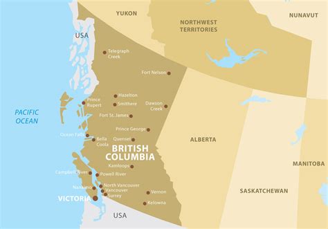 British Columbia Map Download Free Vector Art Stock Graphics And Images