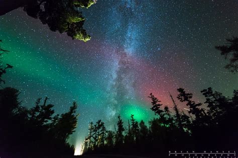 Northern Lights And The Milky Way On The Gunflint ⋆ Bryan