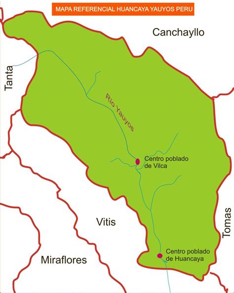 Mapa Turístico Guía De Ruta De Huancaya