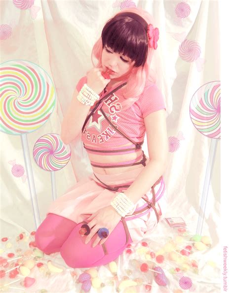 Model Hazel Maybrook Cotton Candy Kink Fetishweekly Fwcuteandpale 縛り コスプレエロ 可愛エロ ピンク制服