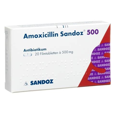 A Sandoz Amoxicillin 500mg Filmtableten 20stk Medikamente