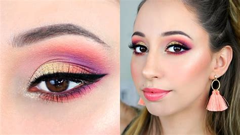 Orange And Purple Eye Makeup Tutorial Great For Any Dress Morphe