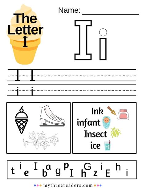 Letter I Worksheets For Kindergarten With Songs Activities Freebies