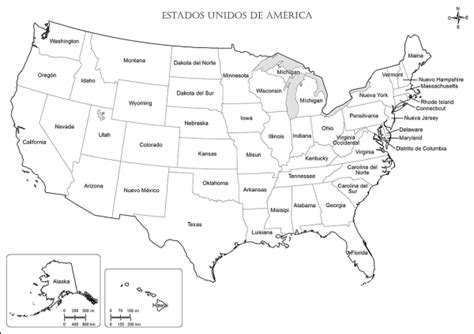 Mapa Estados Unidos Estados Con Nombres Colorear Im Genes