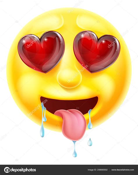 Heart Eyes Emoji Emoticon Stock Vector Image By ©krisdog 208065502