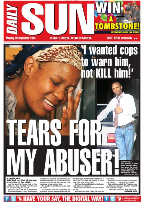 Tears For My Abuser Daily Sun Iservice Politicsweb