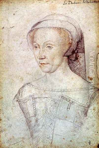 Diane De Poitiers 1499 1566 Duchess Of Valentinois C 1555 Oil Painting Reproduction By