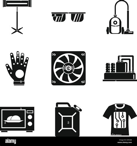 Electrical Engineering Icons Set Simple Style Stock Vector Image And Art