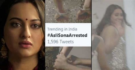 Bollywood Actress Sonakshi Sinha Arrested Trends On Social Media Actress Gives Clariffication