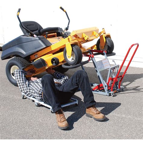 Pro Lift Hydraulic Lawn Mower Jack — 350 Lb Capacity Model T 5350b