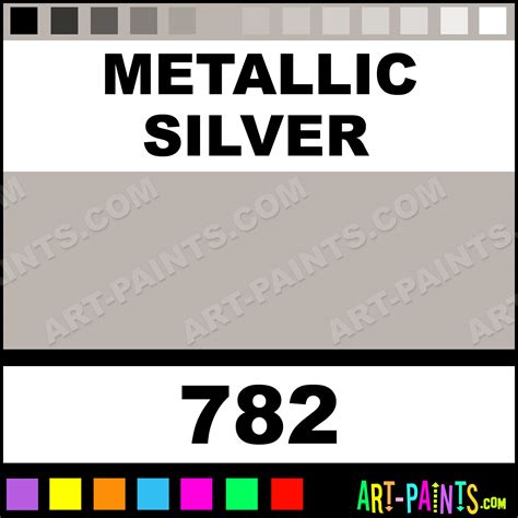 Metallic Silver Textil Fabric Textile Paints 782 Metallic Silver