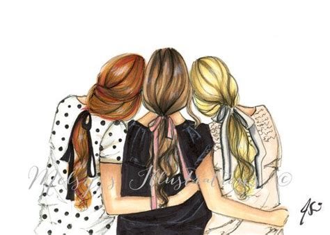 That one friend who is super good at handling technology and probably loves coding! Three is Better Than One HORIZONTALFashion Illustration | Best friend drawings, Drawings of ...
