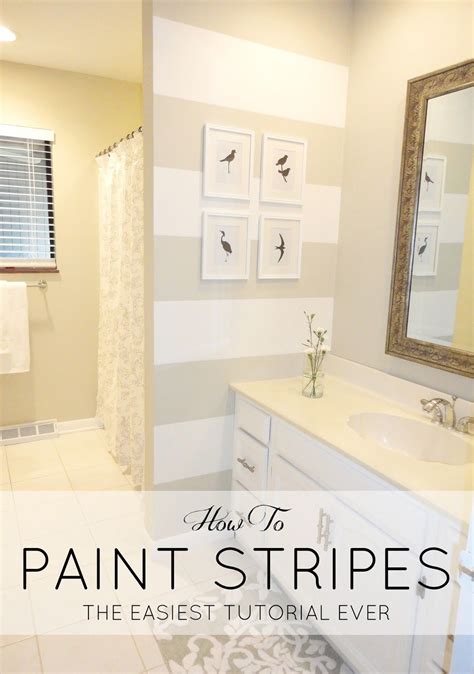 How to paint horizontal stripes on a bedroom wall. LiveLoveDIY: How To Paint Stripes: the easiest tutorial ...