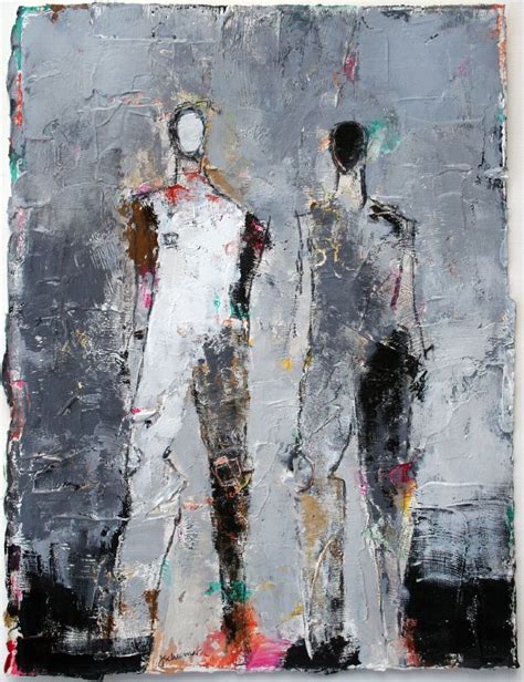 Abstract Figures Painting Julie Schumer Contemporary Abstract Art In