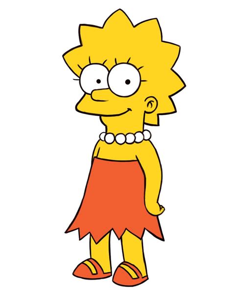 Lisa Simpson From The Simpsons Easy Rose Drawing