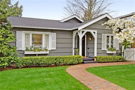55 Gorgeous Exterior Color Schemes For Ranch Style Homes Экстерьер