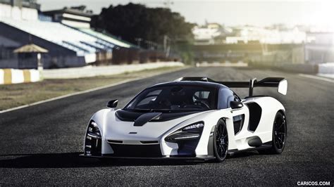 2019 Mclaren Senna Color Pure White Front Three Quarter Caricos