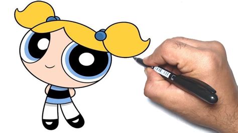 How To Draw Bubbles From Powerpuff Girls Step By Step Youtube