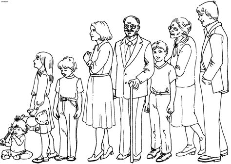 Dibujos De Familia Personajes Para Colorear Páginas Imprimibles Gratis