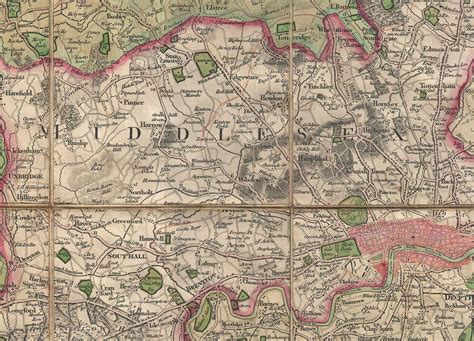 Moggs Twenty Four Miles Round London Map 1820 I Love Maps
