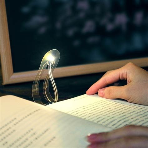 Mini Book Light Ultra Bright Bookmark Night Lamp Flexible Creative LED
