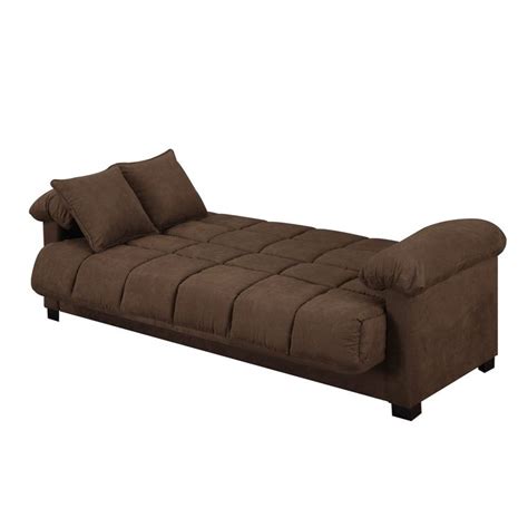 Experience simplicity with this sectional sofa with an ottoman. Full Sleeper Sofa Convertible Microfiber Tufted Couch Full ...