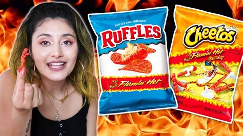 Flamin Hot Lovers Try Every Flamin Hot Snack Youtube