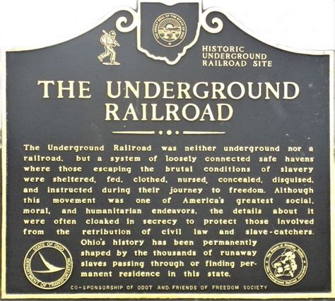 The Underground Railroad Historical Marker
