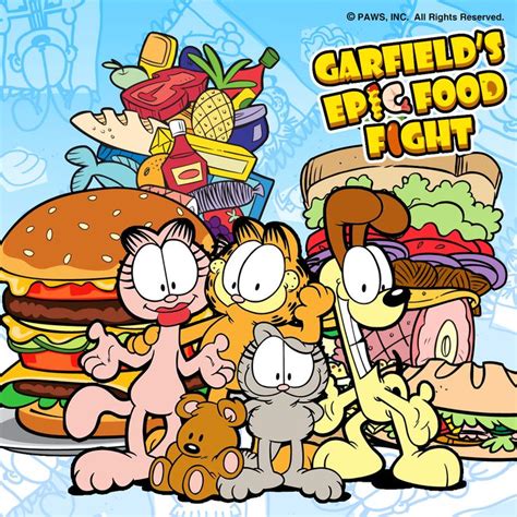Let The Food Fly Garfield Cartoon Garfield Pictures Garfield Wallpaper