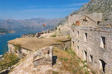 Vue De Forteresse De St John Et De Baie De Kotor Montenegro Photo Stock