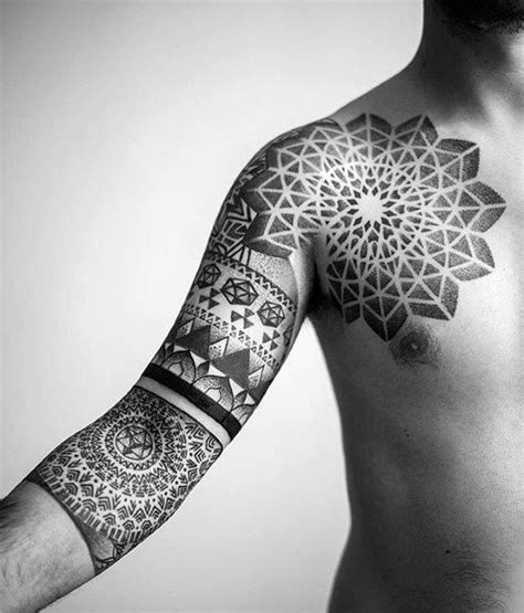 Https://techalive.net/tattoo/geometric Design Tattoo Half Sleeve